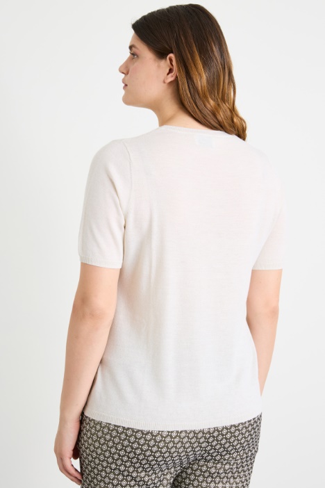 Maglia in lana lamé