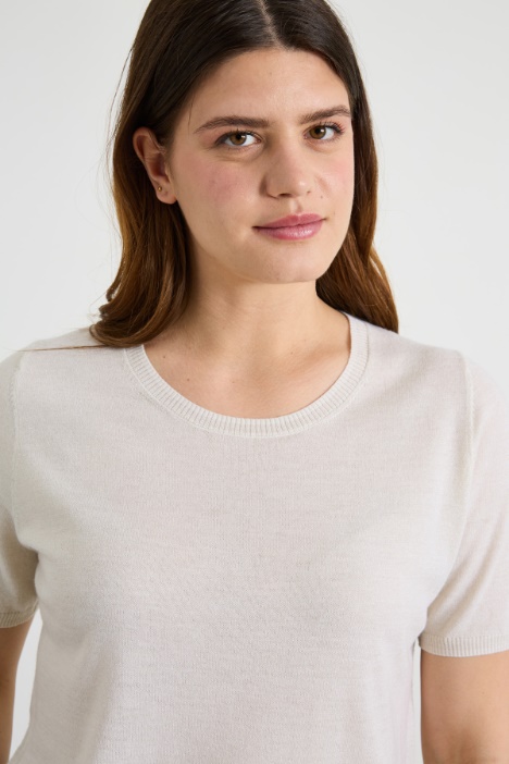 Maglia in lana lamé