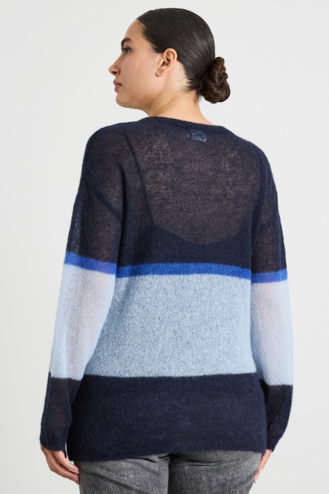 Maglia in alpaca e mohair