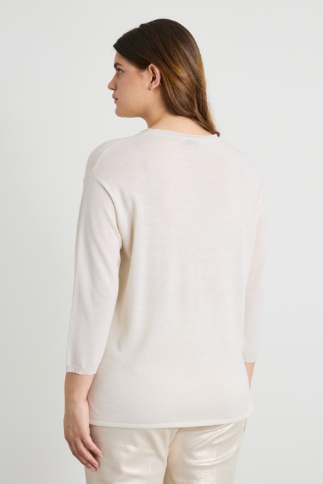 Maglia in lana lamè