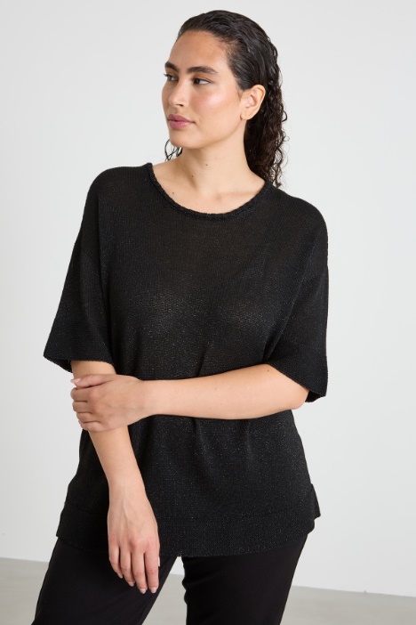 Maglia in viscosa lamé Intrend