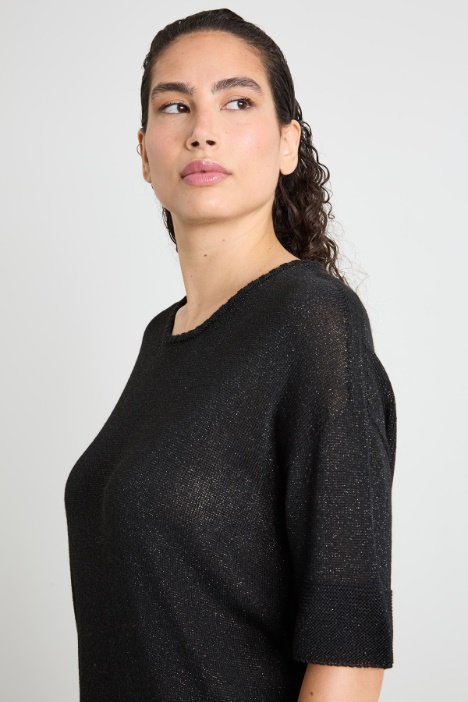 Maglia in viscosa lamé