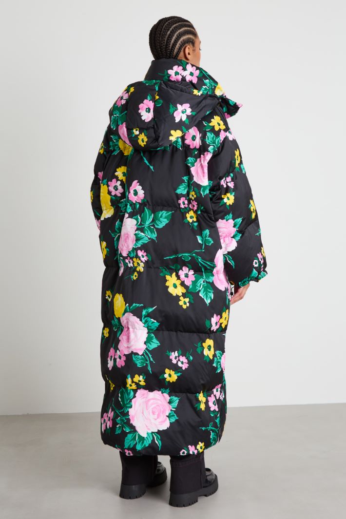 Oversized floral padded coat Intrend - 3