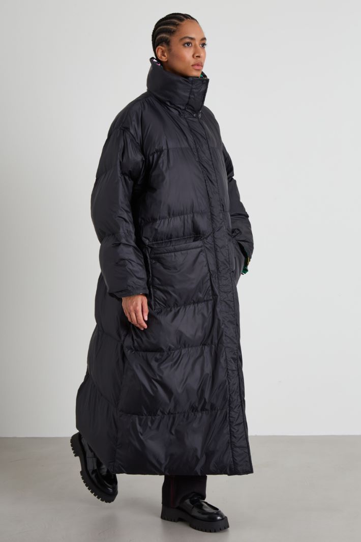 Oversized floral padded coat Intrend - 5