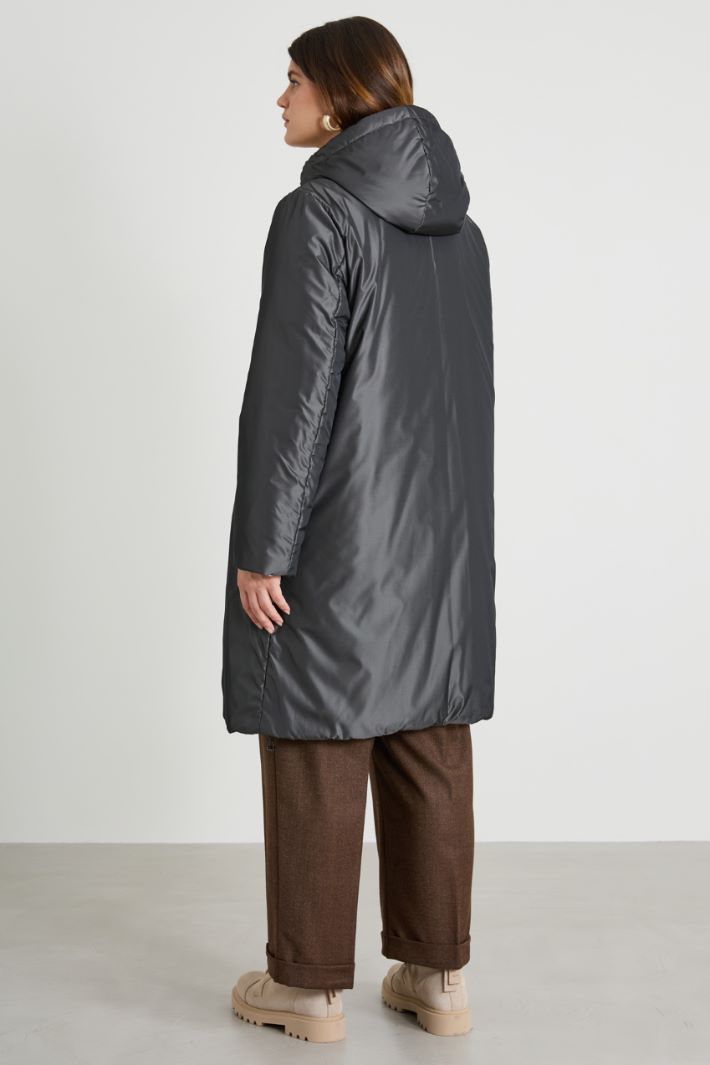 Reversible taffeta padded coat Intrend - 3