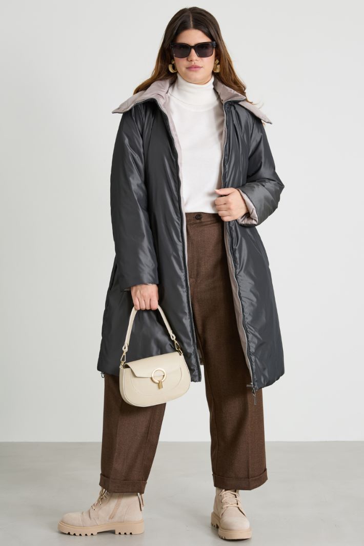 Reversible taffeta padded coat Intrend