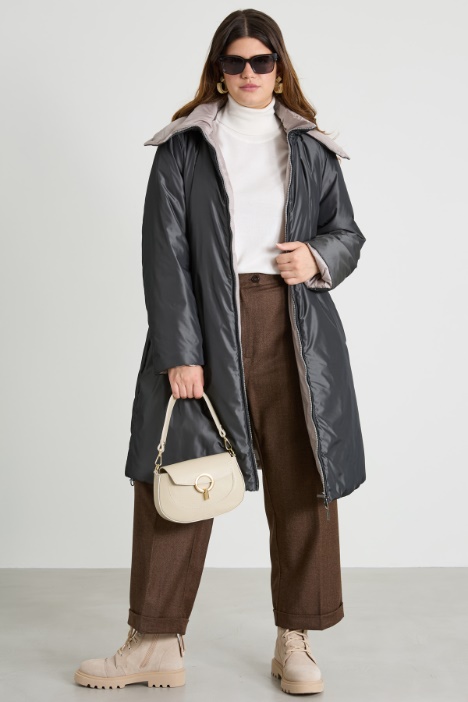 Reversible taffeta padded coat Intrend