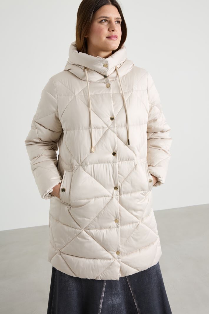 Padded jacket in water-repellent satin Intrend - 2