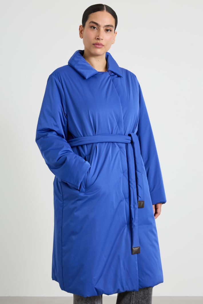 Water-repellent satin padded coat Intrend - 2
