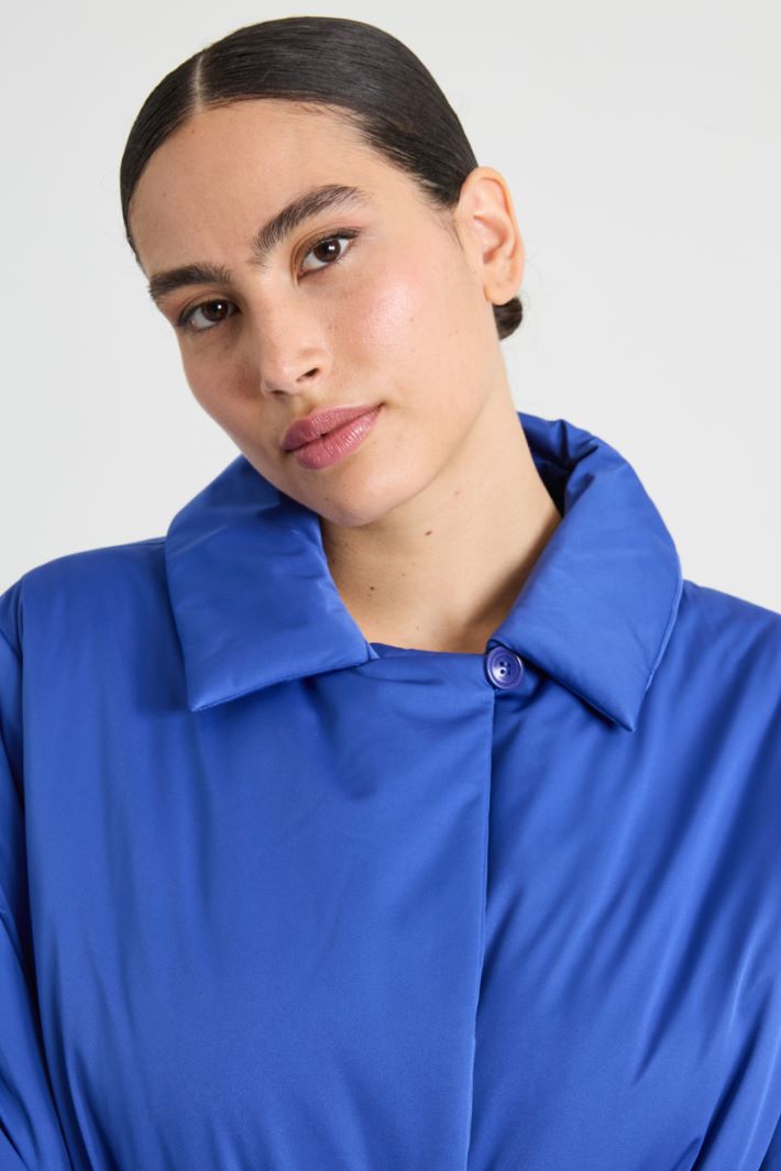 Water-repellent satin padded coat Intrend - 4