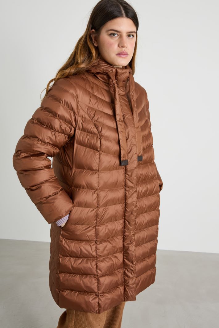 Long hooded padded coat Intrend - 2