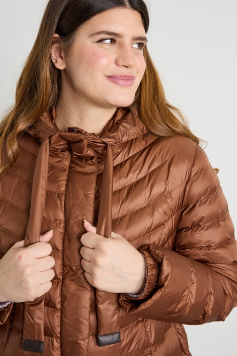 Imbottito lungo con cappuccio