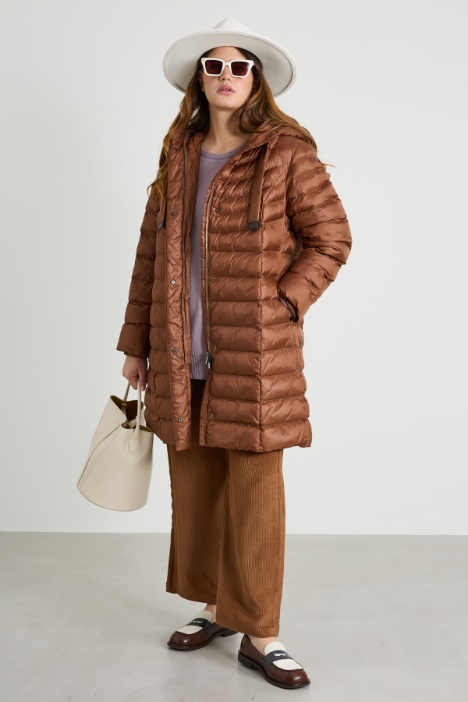 Long hooded padded coat Intrend