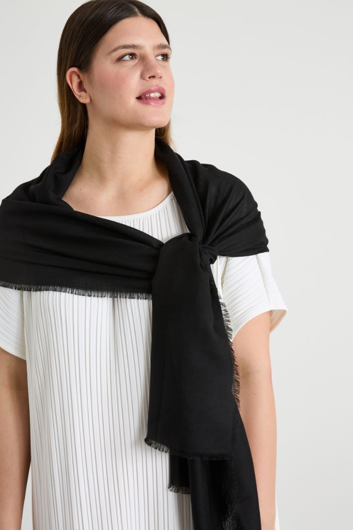 Lightweight pure wool stole Intrend - 2