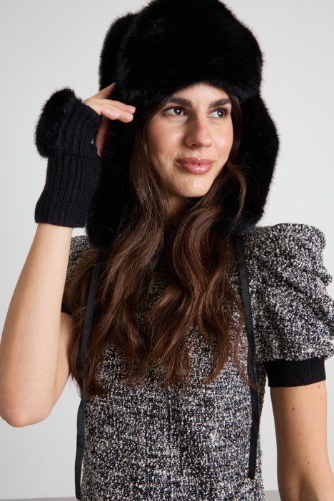 Sombrero estilo cazador de pelo sintético