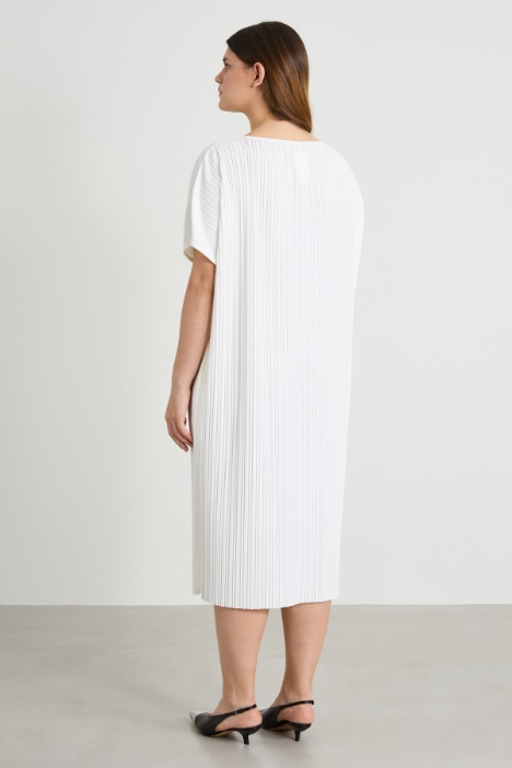 Abito in jersey plissé