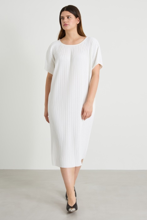 Abito in jersey plissé