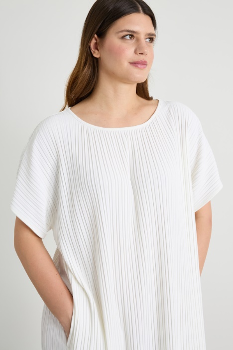 Abito in jersey plissé