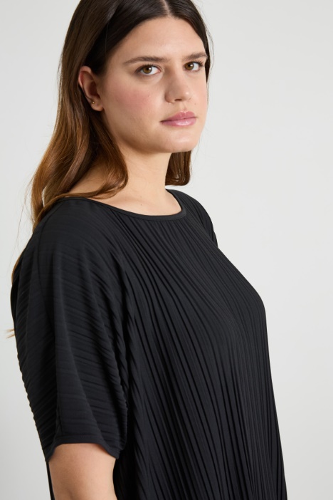 Abito in jersey plissé