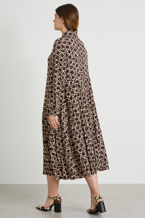 Abito in jersey stampato