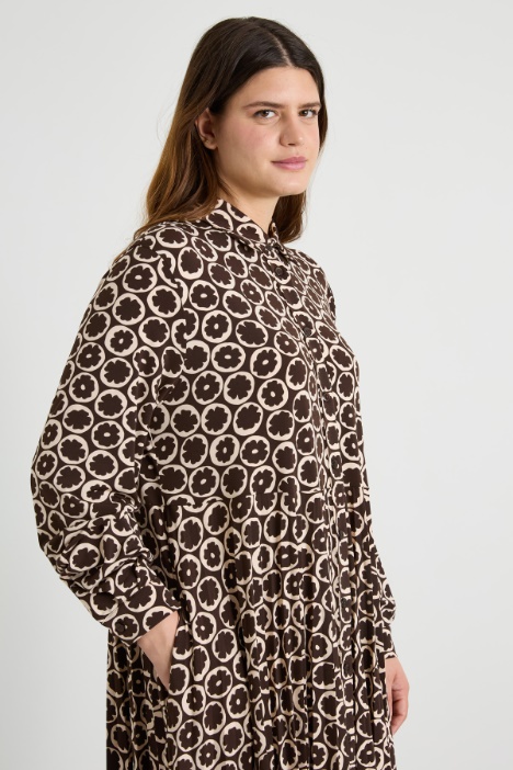 Abito in jersey stampato