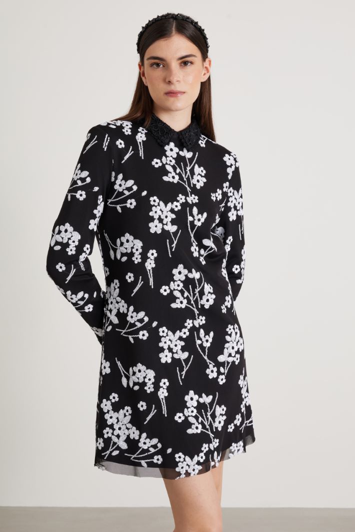 Embroidered tulle dress Intrend - 2