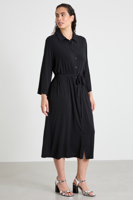 Abito chemisier in jersey