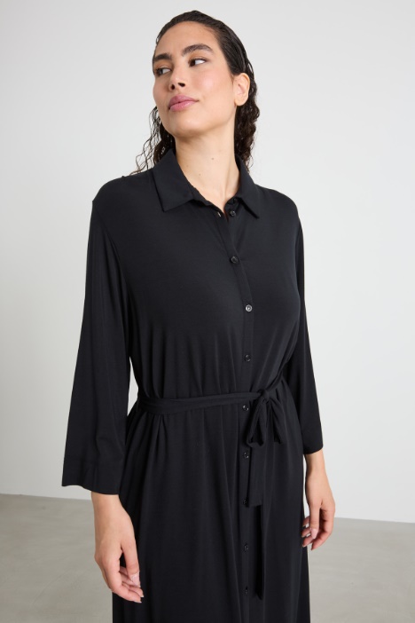 Abito chemisier in jersey