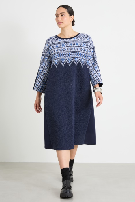 Abito in jersey jacquard