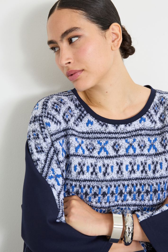 Jacquard jersey dress Intrend - 4