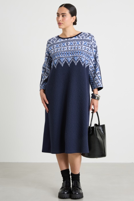 Jacquard jersey dress Intrend
