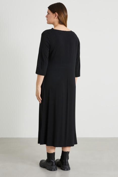 Abito longuette in jersey