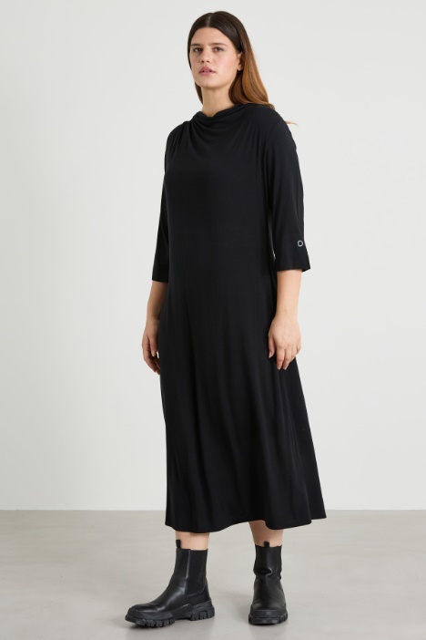 Abito longuette in jersey