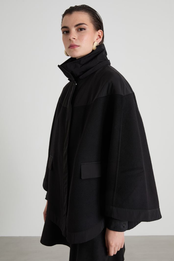 Double-sided wool cape Intrend - 4