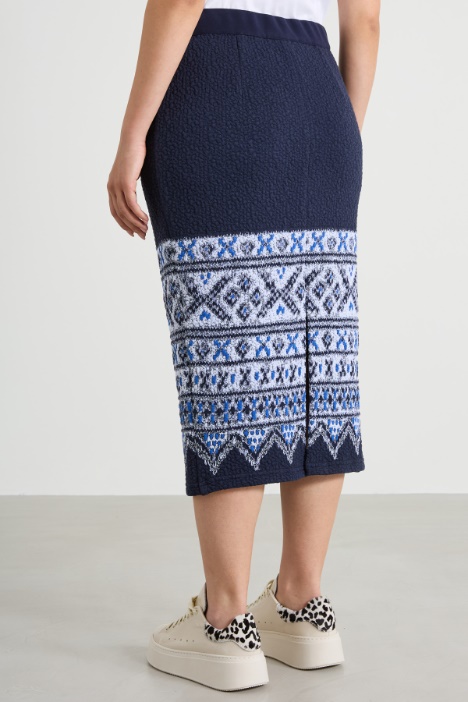 Gonna in jersey jacquard