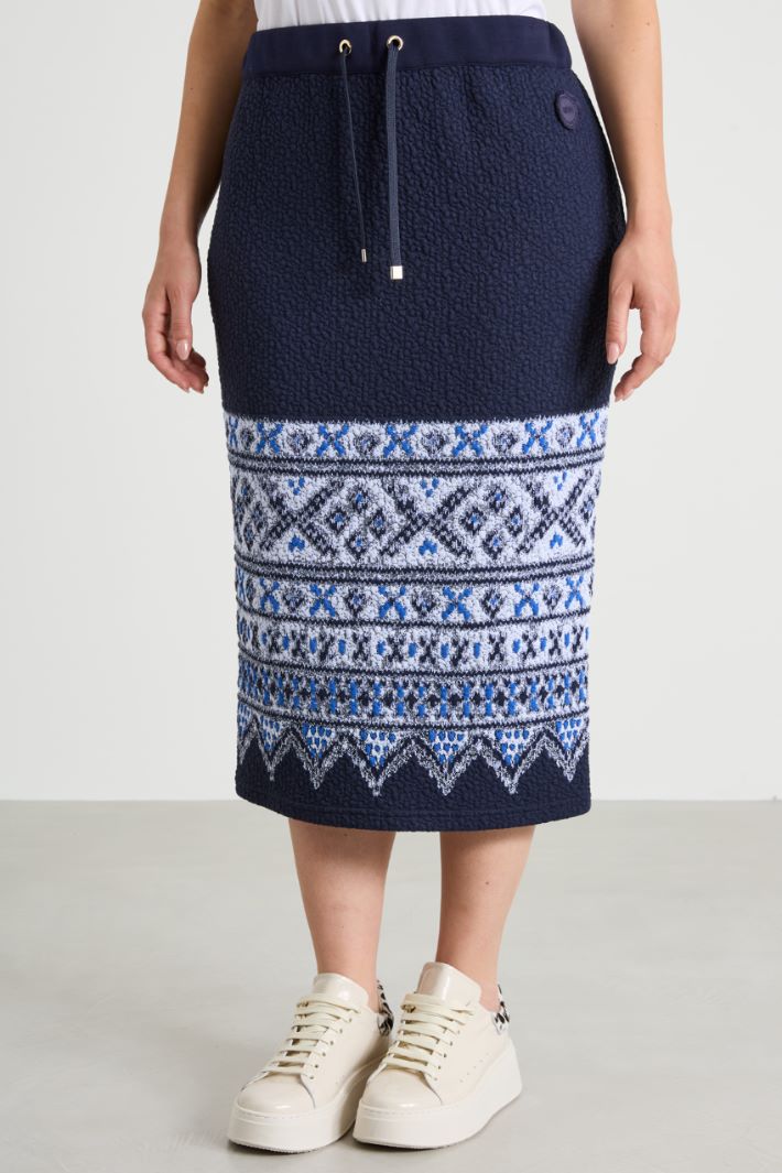 Gonna in jersey jacquard
