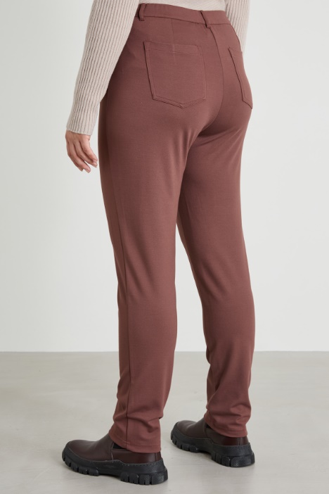 Pantaloni slim in jersey