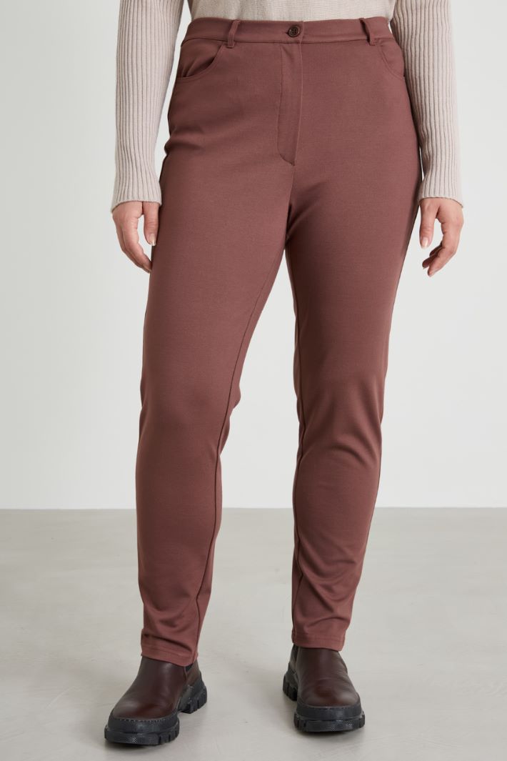 Pantaloni slim in jersey Intrend - 2