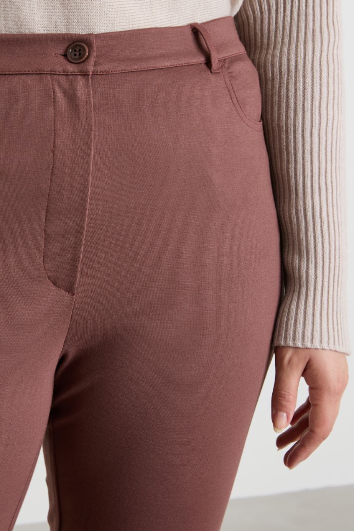 Pantaloni slim in jersey Intrend - 4