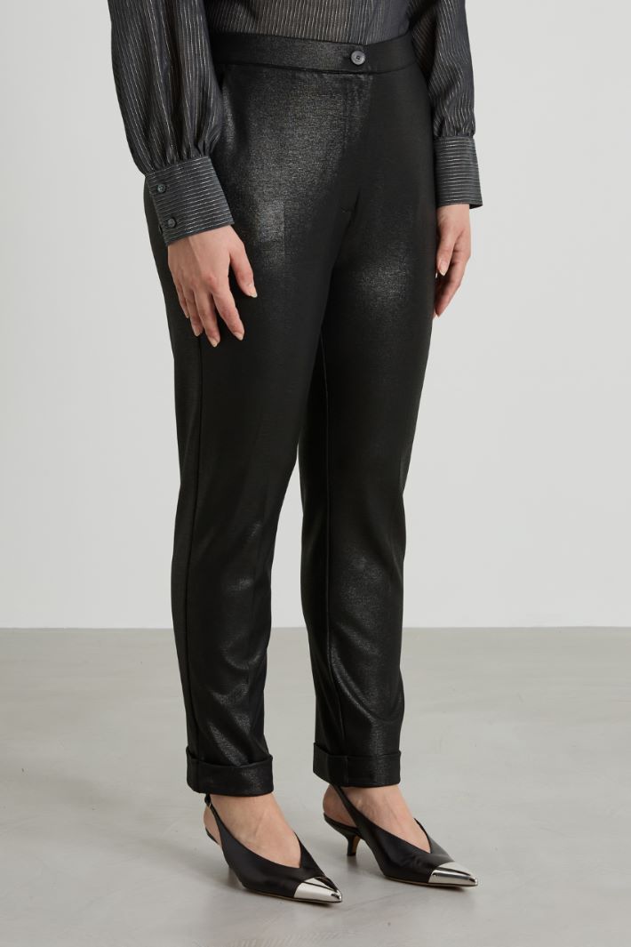 Pantaloni in jersey lamé Intrend - 2
