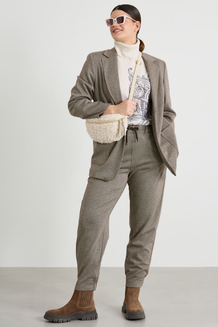 Pantaloni jacquard Intrend
