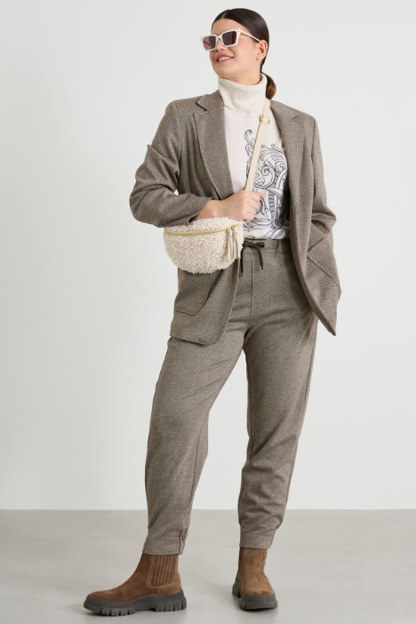 Pantaloni jacquard Intrend