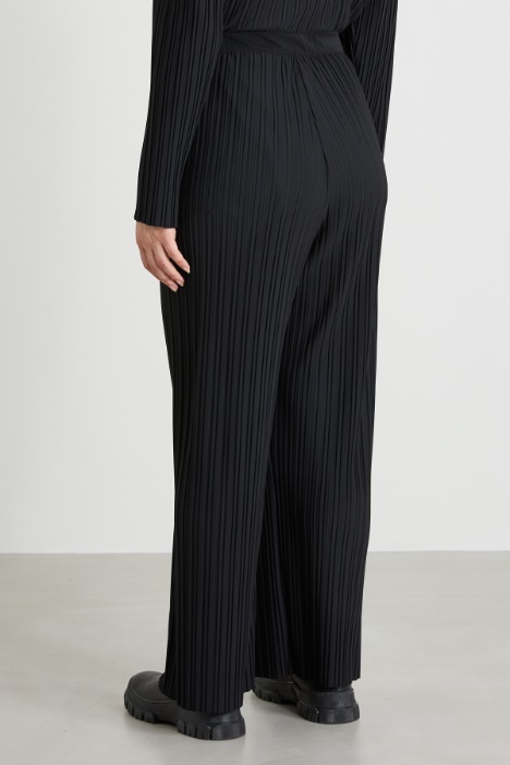 Pantalón de punto plisado