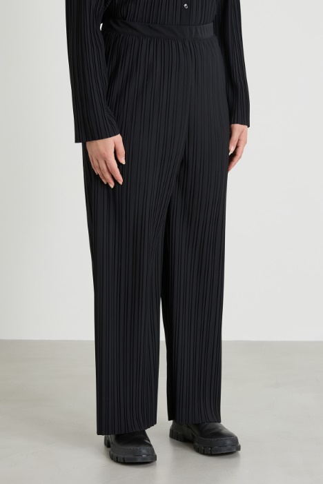 Pantalón de punto plisado