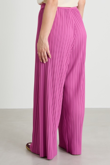 Pantaloni in jersey plissè