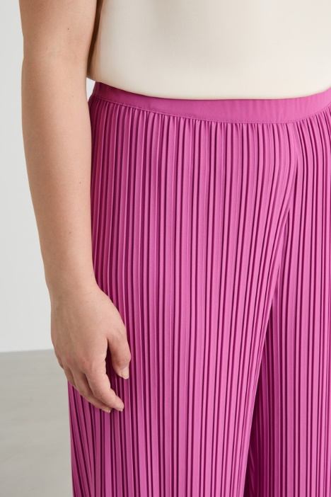 Pantaloni in jersey plissè