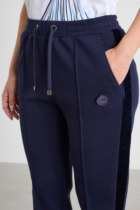 Pantaloni in jersey compatto