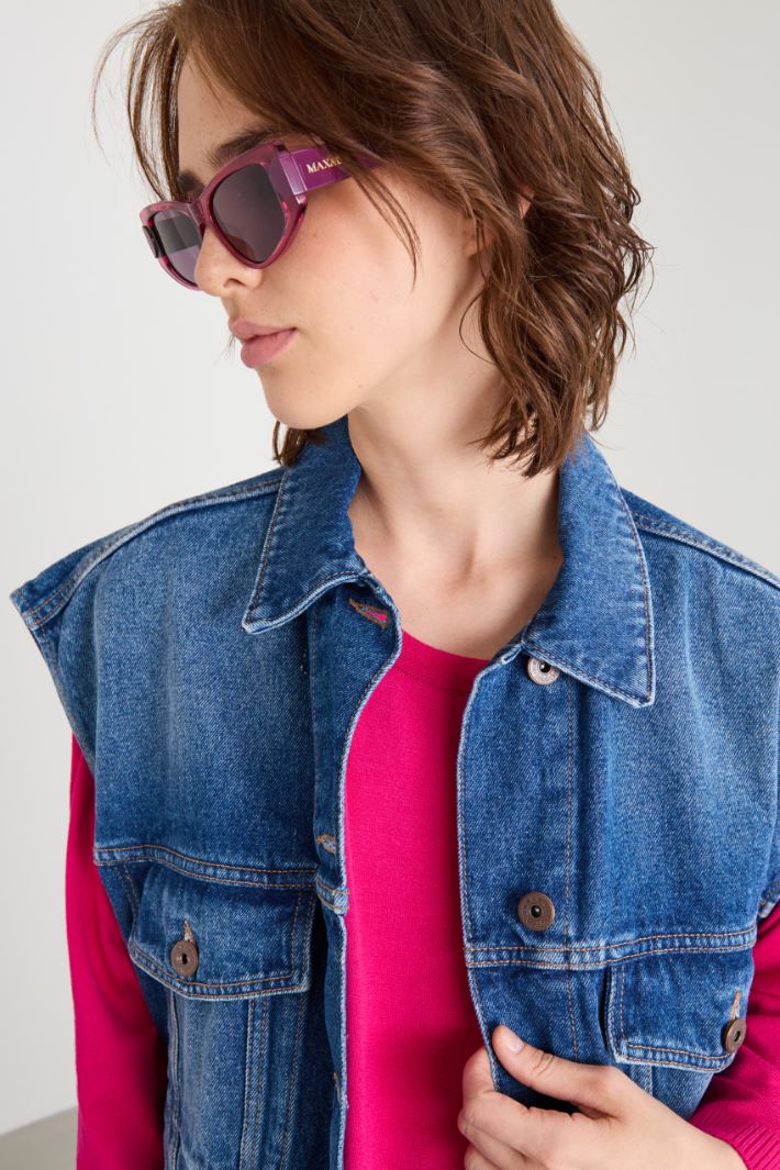 Sunglasses with contrasting temples Intrend - 3