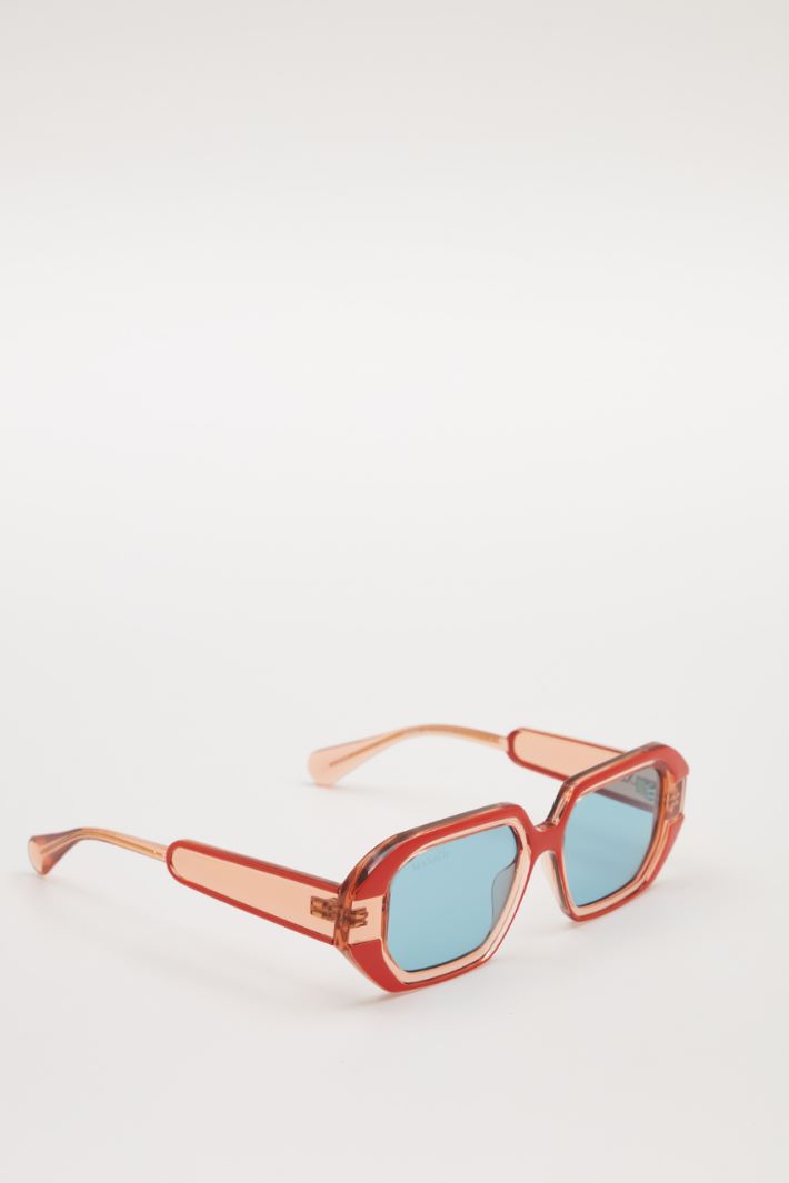 Geometric glasses with bas reliefs Intrend - 2