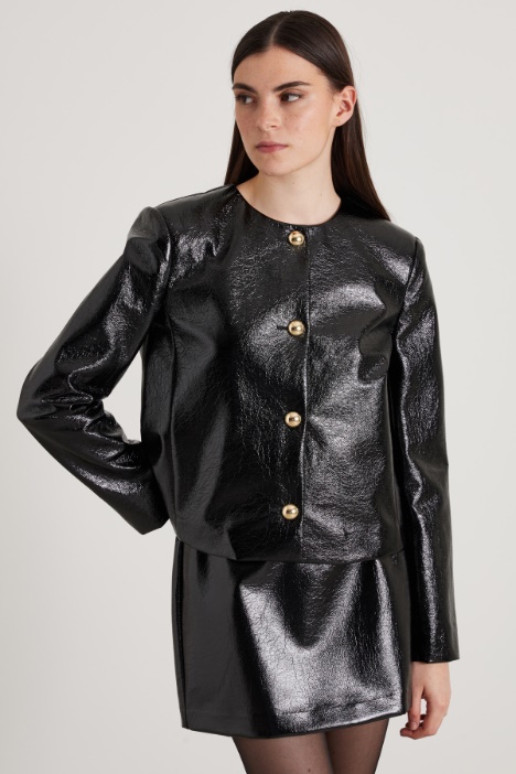 Patent finish jacket Intrend